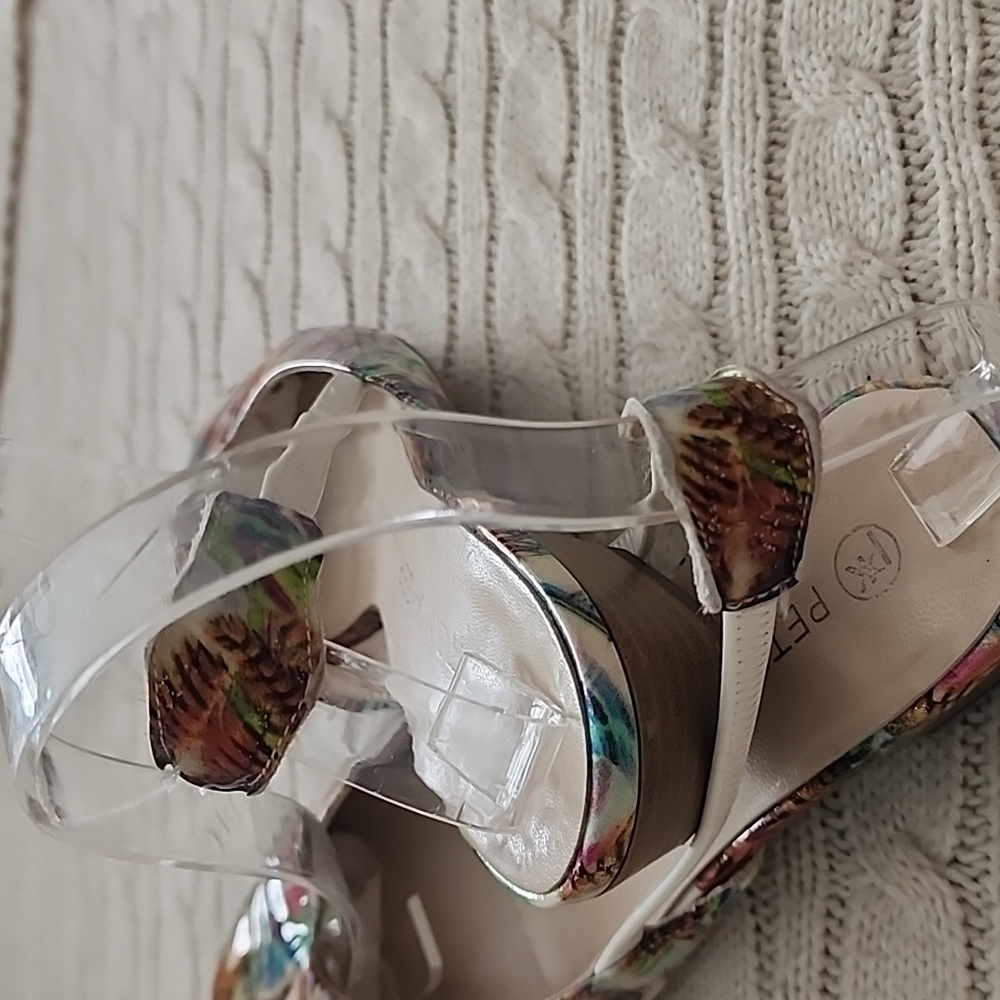 Peter Kaiser Tropical Floral Slingback Flats -Vibrant  Multicolor.7.5US - Picture 15 of 15